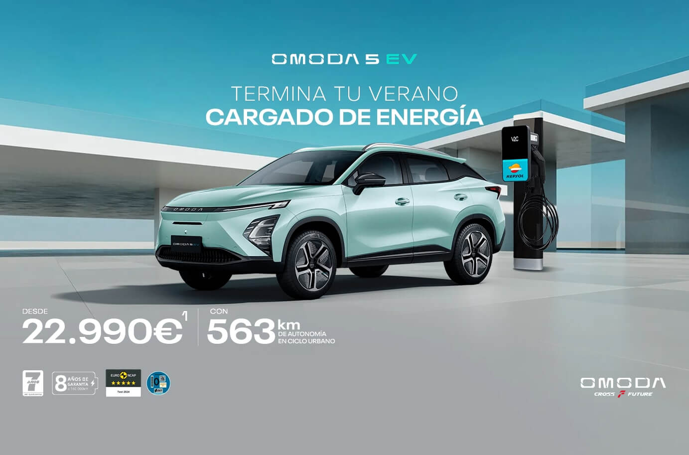 OMODA 5 EV desde 22.990€* con 7 años de garantía